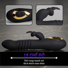 Dương vật giả đa năng Boqi Rabbit BQ587
