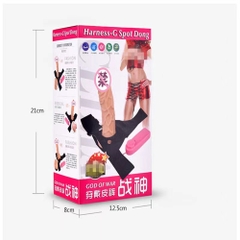 Dương vật giả đeo dây God Of War Harness-G Spot Dong chính hãng