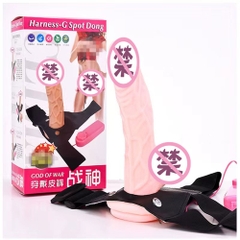 Dương vật giả đeo dây God Of War Harness-G Spot Dong chính hãng