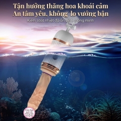 Dương vật giả hít tường đa năng Dibe Cyclone Fire remote