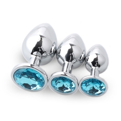 Plug hậu môn Inox Đính Đá