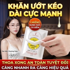 Khăn lau chống xuất tinh sớm ChuanJing Japanese Wipes 10s