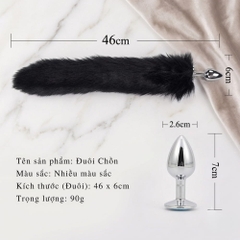 Plug hậu môn đuôi chồn chuôi inox