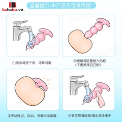 Plug hậu môn Mizz Zee silicone set 3 cái chính hãng