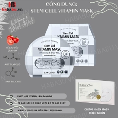 Mặt nạ Banobagi Stem Cell Whitening & BHA-AHA set 10 miếng chính hãng