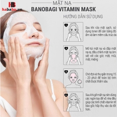 Mặt nạ Banobagi Stem Cell Whitening & BHA-AHA set 10 miếng chính hãng