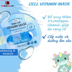 Mặt nạ Banobagi Stem Cell Whitening & Moisture set 10 miếng chính hãng