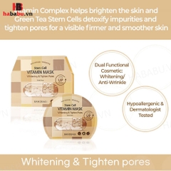 Mặt nạ Banobagi Stem Cell Whitening & Tighten set 10 miếng chính hãng