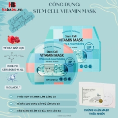Mặt nạ Banobagi Stem Cell Whitening & Aqua set 10 miếng chính hãng