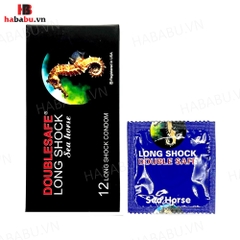 Bao cao su Cá ngựa Doublesafe Seahorse hộp 12 chiếc kéo dài thời gian chính hãng
