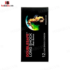 Bao cao su Cá ngựa Doublesafe Seahorse hộp 12 chiếc kéo dài thời gian chính hãng