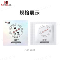 Bao cao su Drywell Long Lasting hộp 3 chiếc kéo dài thời gian chính hãng