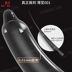 Bao cao su siêu mỏng DryWell Ultra Thin 001 7 chiếc chính hãng