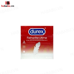Bao cao su Durex Fetherlite Ultima hộp 3 chiếc siêu mỏng chính hãng
