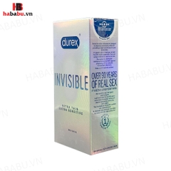 Bao cao su siêu mỏng Durex Invisible hộp 10 chiếc chính hãng