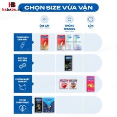 Bao cao su Durex Jeans Easy-On hộp 3 chiếc chính hãng