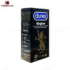 Bao cao su siêu mỏng Durex Kingtex hộp 12 chiếc chính hãng