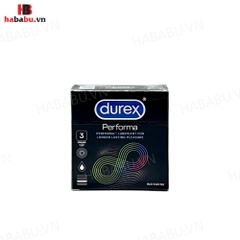 Bao cao su Durex Performa hộp 3 chiếc kéo dài thời gian chính hãng
