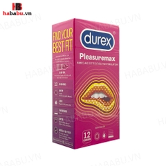 Bao cao su Durex Pleasuremax hộp 12 chiếc tăng khoái cảm chính hãng