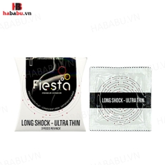 Bao cao su Fiesta Long Shock Ultra Thin hộp 3 chiếc kéo dài thời gian chính hãng