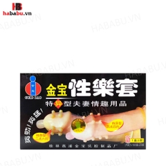 Bao cao su tăng khoái cảm Gold Bi hộp 2 chiếc chính hãng