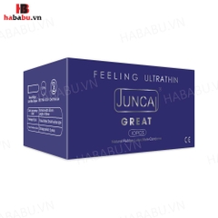 Bao cao su siêu mỏng Juncai Great hộp 10 chiếc chính hãng