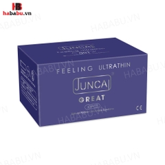 Bao cao su siêu mỏng Juncai Great hộp 10 chiếc chính hãng