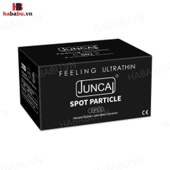 Bao cao su siêu mỏng Juncai Spot Particle hộp 10 chiếc chính hãng