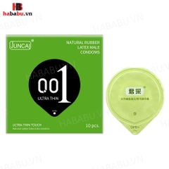Bao cao su siêu mỏng Juncai 001 Ultra Thin Touch hộp 10 chiếc chính hãng