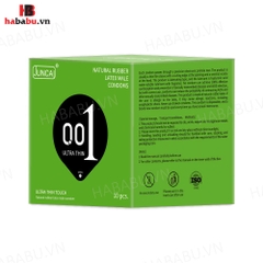Bao cao su siêu mỏng Juncai 001 Ultra Thin Touch hộp 10 chiếc chính hãng