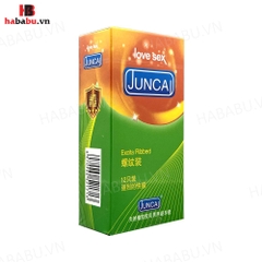 Bao cao su Juncai Excita Ribble hộp 12 chiếc tăng khoái cảm chính hãng
