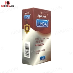 Bao cao su siêu mỏng Juncai Feel Ultra Thin hộp 10 chiếc chính hãng