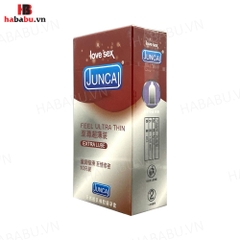 Bao cao su siêu mỏng Juncai Feel Ultra Thin hộp 10 chiếc chính hãng