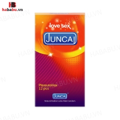 Bao cao su Juncai Pleasuremax hộp 12 chiếc tăng khoái cảm chính hãng