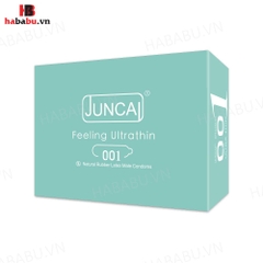 Bao cao su siêu mỏng Juncai Spearmint kéo dài thời gian hộp 10 chiếc chính hãng