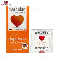 Bao cao su Masculan Long Pleasure hộp 10 chiếc kéo dài thời gian chính hãng