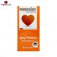 Bao cao su Masculan Long Pleasure hộp 10 chiếc kéo dài thời gian chính hãng