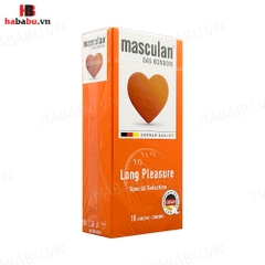 Bao cao su Masculan Long Pleasure hộp 10 chiếc kéo dài thời gian chính hãng
