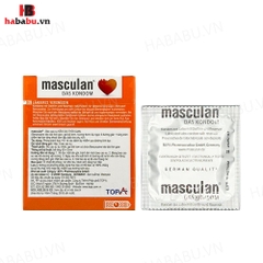 Bao cao su Masculan Long Pleasure hộp 3 chiếc kéo dài thời gian chính hãng