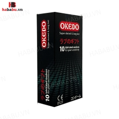 Bao cao su Okedo Super Dotted & Long Last hộp 10 chiếc kéo dài thời gian chính hãng