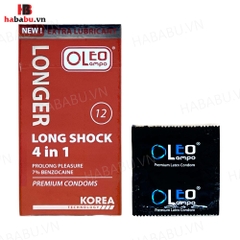 Bao cao su kéo dài thời gian Oleo Lambo 4in1 hộp 12 chiếc chính hãng