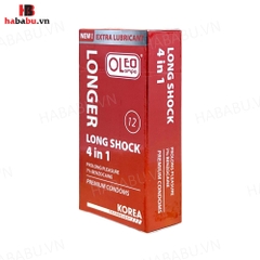 Bao cao su kéo dài thời gian Oleo Lambo 4in1 hộp 12 chiếc chính hãng