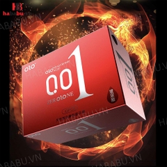 Bao cao su siêu mỏng Olo 0.01 Đỏ hộp 10 chiếc chính hãng