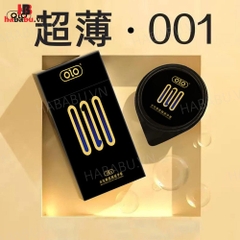 Bao cao su Olo Invisible 0.01mm hộp 3 chiếc siêu mỏng chính hãng