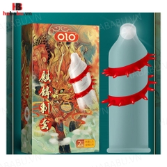 Bao cao su Olo râu đặc biệt, gân gai tăng kích thước có bi chính hãng
