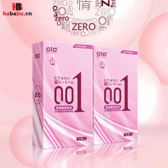 Bao cao su Olo Superior Hồng Nhám hộp 10 chiếc siêu mỏng chính hãng