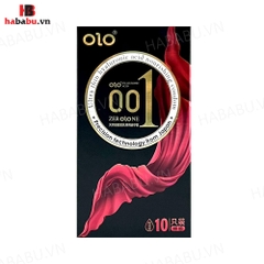 Bao cao su siêu mỏng Olo Thin Square Black hộp 10 chiếc chính hãng