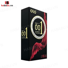Bao cao su siêu mỏng Olo Thin Square Black hộp 10 chiếc chính hãng
