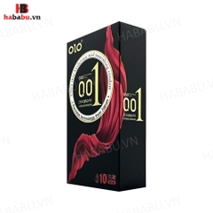 Bao cao su siêu mỏng Olo Thin Square Black hộp 10 chiếc chính hãng