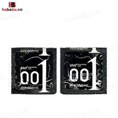 Bao cao su siêu mỏng Olo Thin Square Black hộp 10 chiếc chính hãng